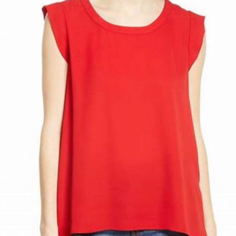 Everleigh pleat back high/low top